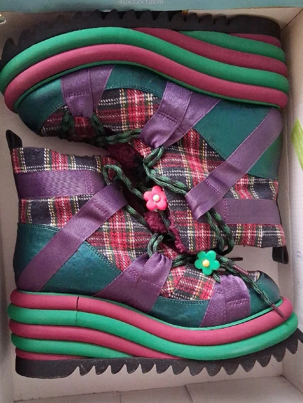 Strap It Up, Irregular Choice Size 11 (41) Comfy Platform Boot